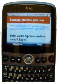 voorbeeld van een webpagina die geschikt is gemaakt voor mobiele apparaten